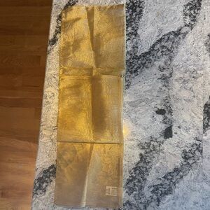 Pier 1 Gold Holiday Table Runner